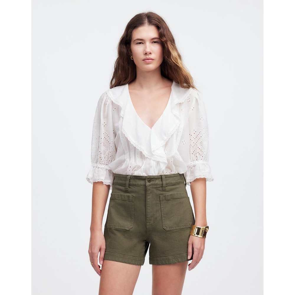 Madewell The Emmett Patch Pocket Edition Shorts W27 Safari Khaki